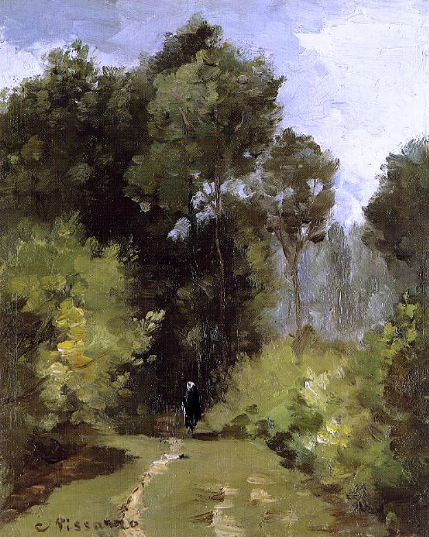 Camille Pissarro In the Woods - Canvas Print