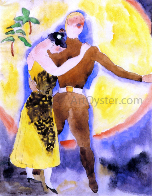 Charles Demuth In Vaudeville: Soldier and Girlfriend - Canvas Print