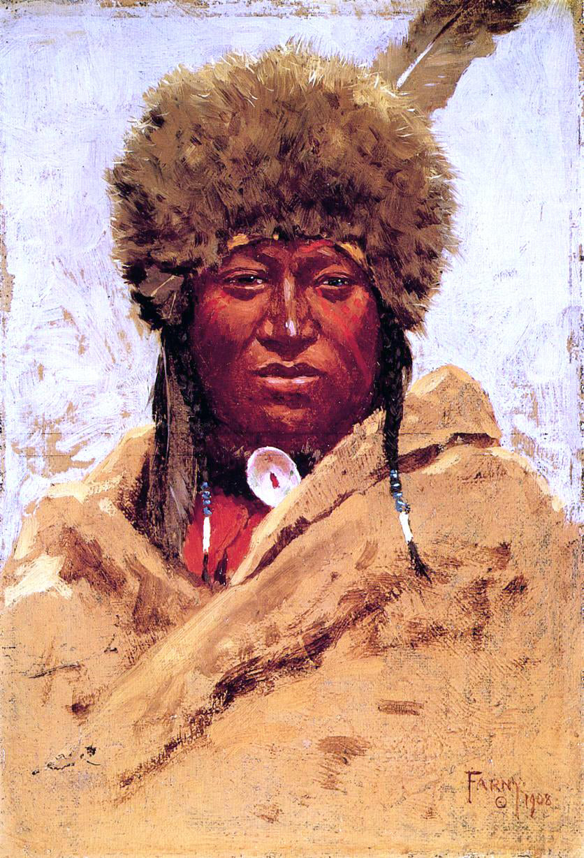 Henry F Farney Indian Head - Canvas Print