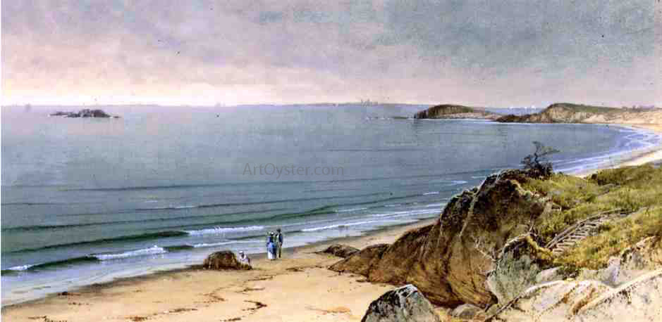 Alfred Thompson Bricher Indian Rock, Narragansett Bay - Canvas Print