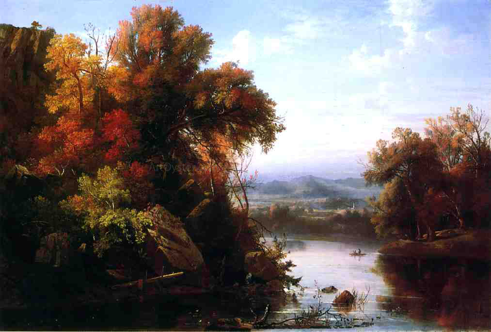 Marie-Francois-Regis Gignoux Indian Summer - Canvas Print