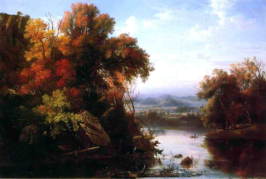 Marie-Francois-Regis Gignoux Indian Summer - Canvas Print