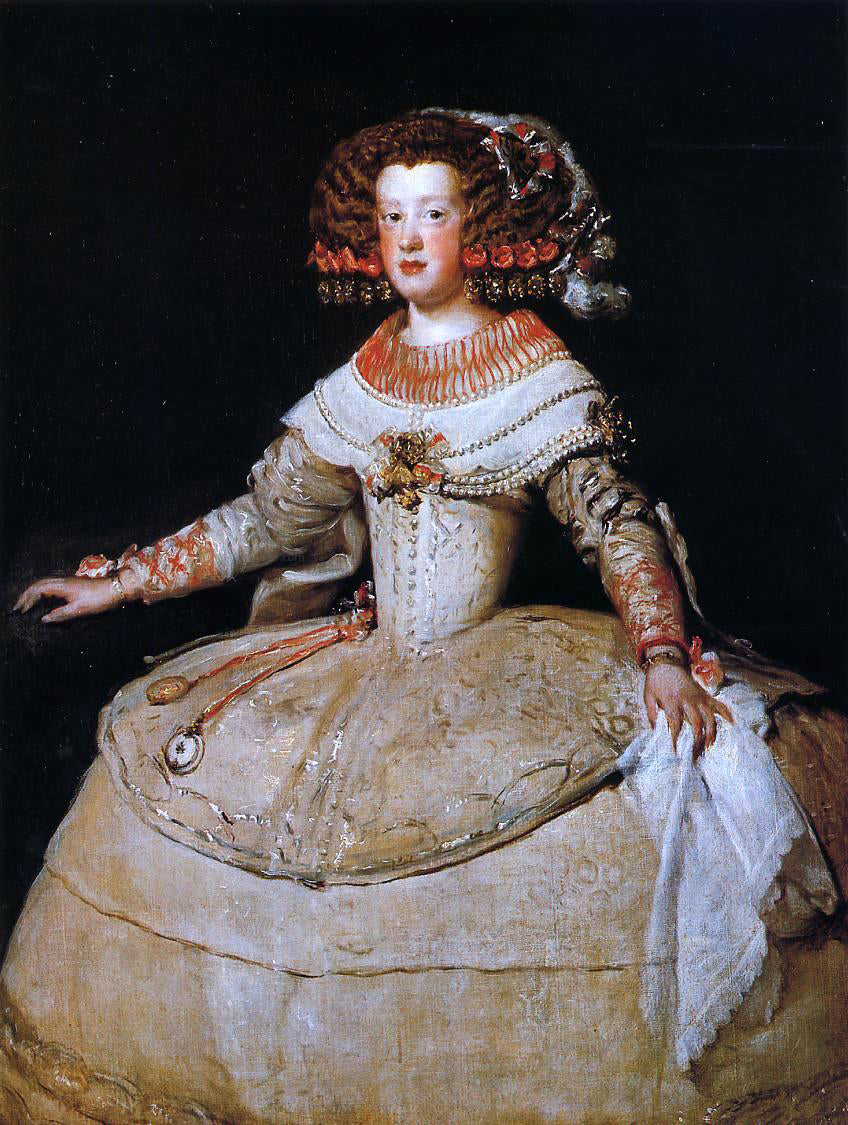Diego Velazquez Infanta Maria Teresa - Canvas Print