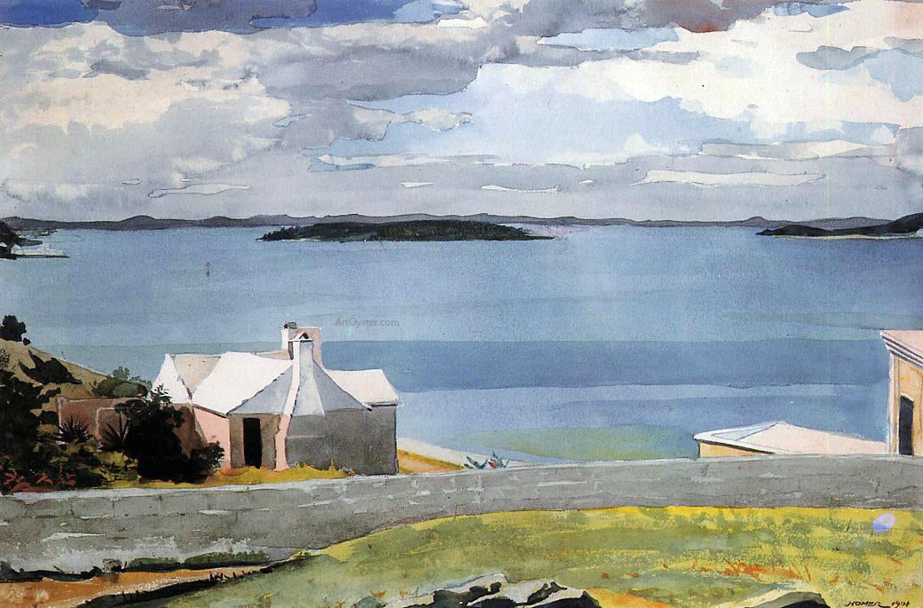 Winslow Homer Inland Water, Bermuda - Canvas Print