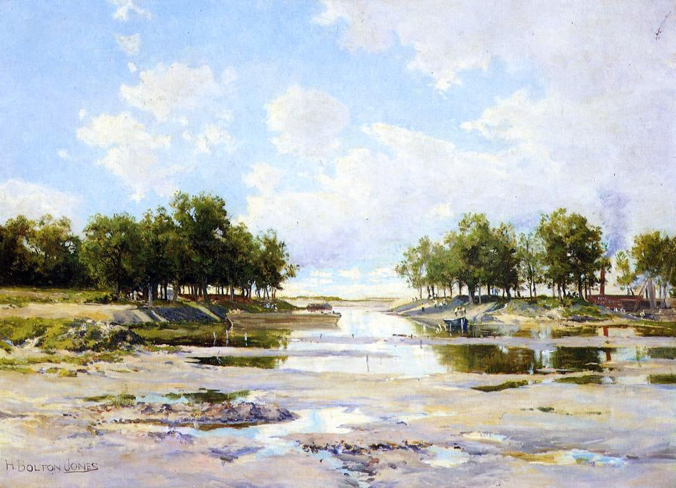 Hugh Bolton Jones Inlet at Low Tide - Canvas Print