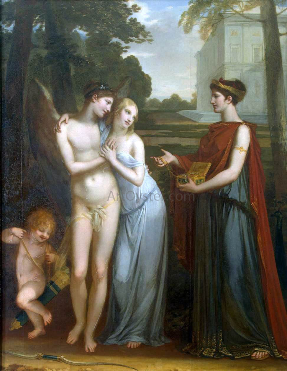 Pierre Paul Prudhon Innocence Preferring Love to Wealth - Canvas Print