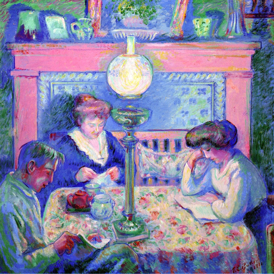 Theodore Earl Butler Interior after Dinner - Canvas Print