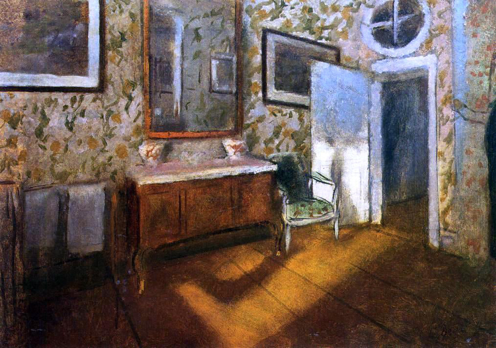 Edgar Degas Interior at Menil-Hubert - Canvas Print