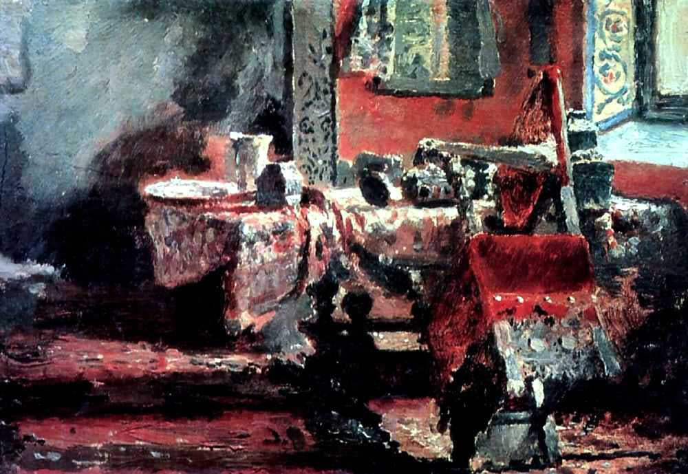 Ilia Efimovich Repin Interior (etude) - Canvas Print