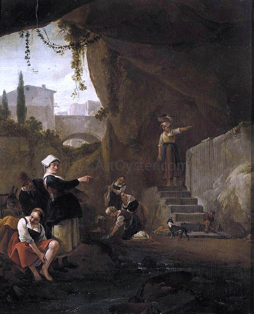 Thomas Wijck Interior of a Cave - Canvas Print