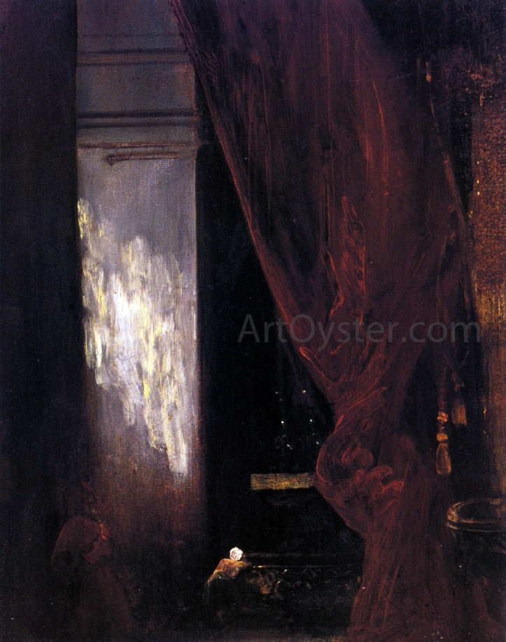 Eugene Delacroix Interior of a Chapel - Canvas Print