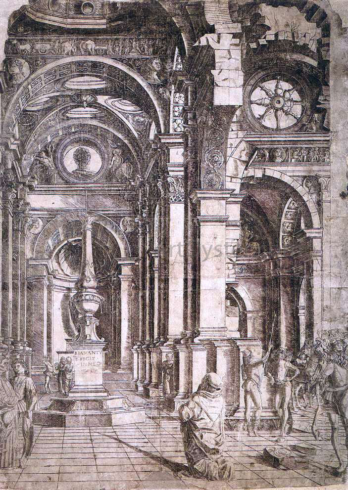 Donato Bramante Interior of a Church - Canvas Print
