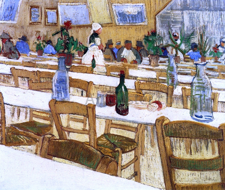 Vincent Van Gogh Interior of a Restaurant - Canvas Print