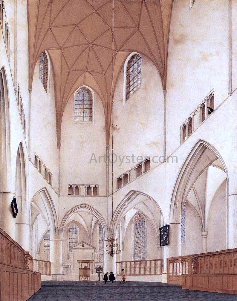 Pieter Jansz Saenredam Interior of the Choir of St Bavo at Haarlem - Canvas Print