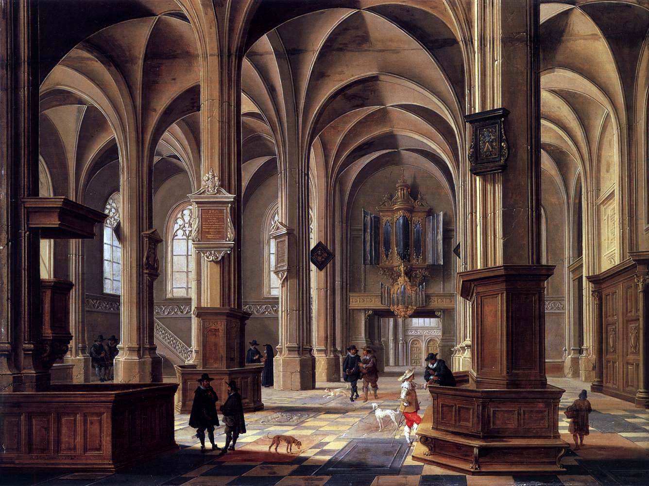 Bartholomeus Van Bassen Interior of the Cunerakerk, Rhenen - Canvas Print
