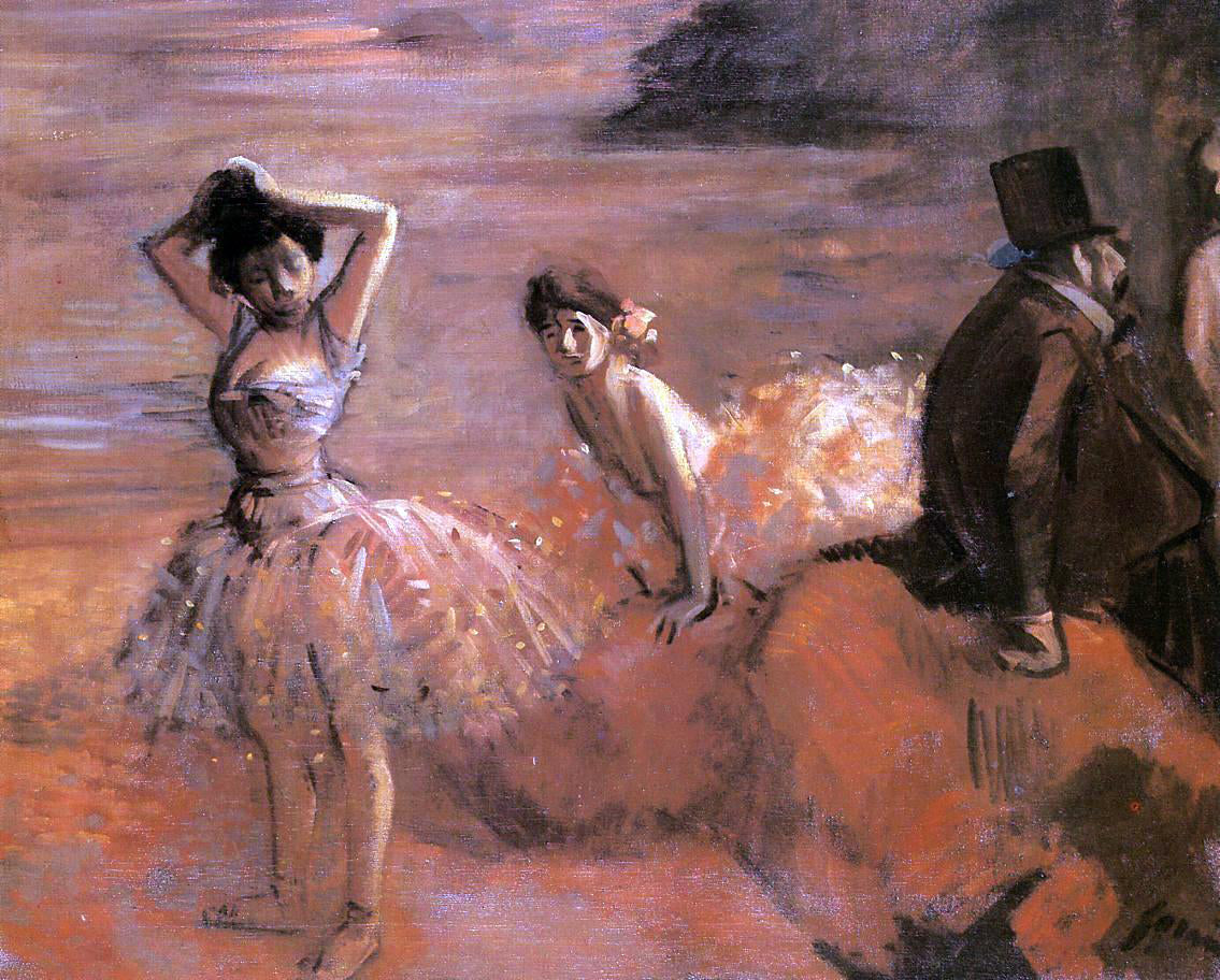 Jean-Louis Forain Interlude - Canvas Print