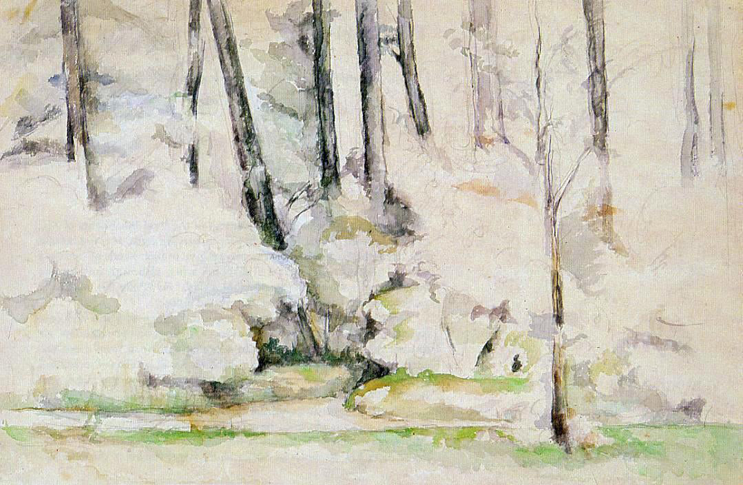 Paul Cezanne Into the Woods - Canvas Print