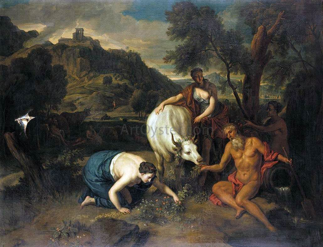 Victor Honore Janssens Io Recognised by Her Father - Canvas Print