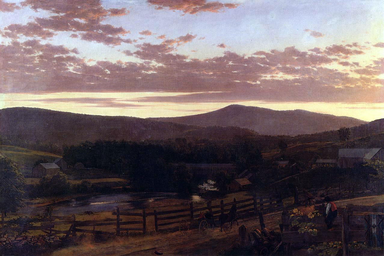 Frederic Edwin Church Ira Mountain, Vermont - Canvas Print