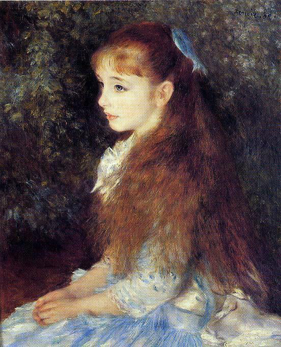 Pierre Auguste Renoir Irene Cahen d'Anvers (also known as Little Irene) - Canvas Print