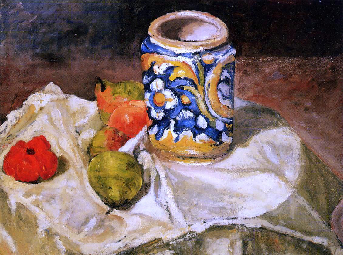 Paul Cezanne Italian Earthenware - Canvas Print