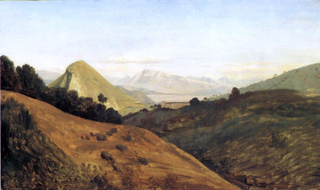 Theodore d Aligny Italian Hills at Dawn - Canvas Print