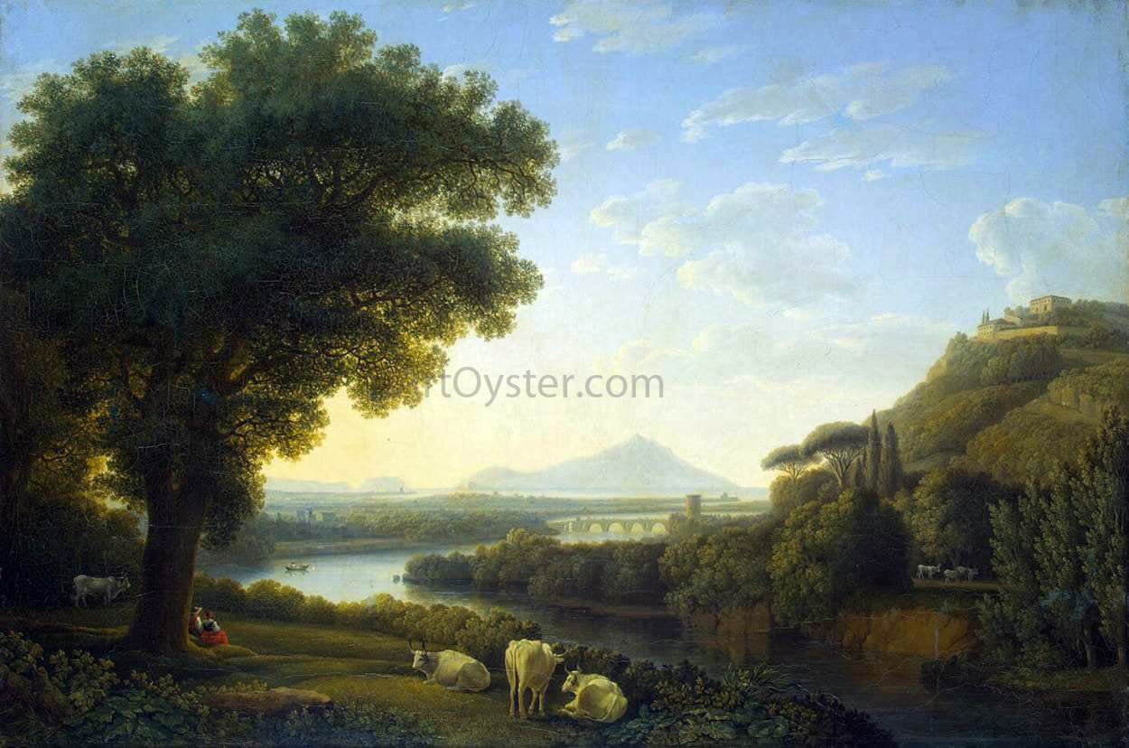 Jacob Philipp Hackert Italian Landscape - Canvas Print
