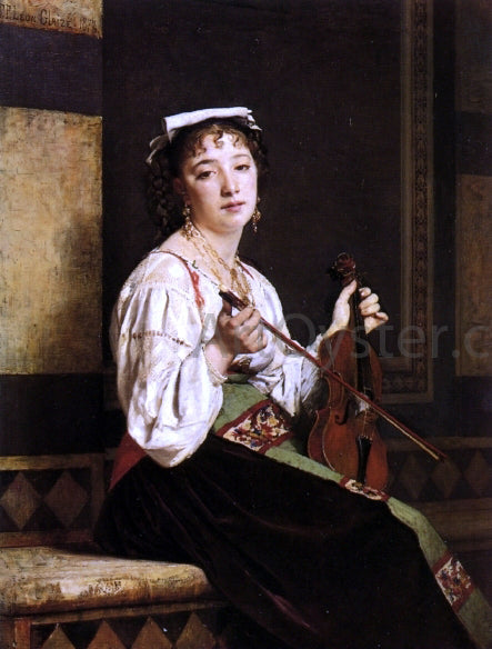 Pierre-Paul-Leon Glaize Italian Musician - Canvas Print