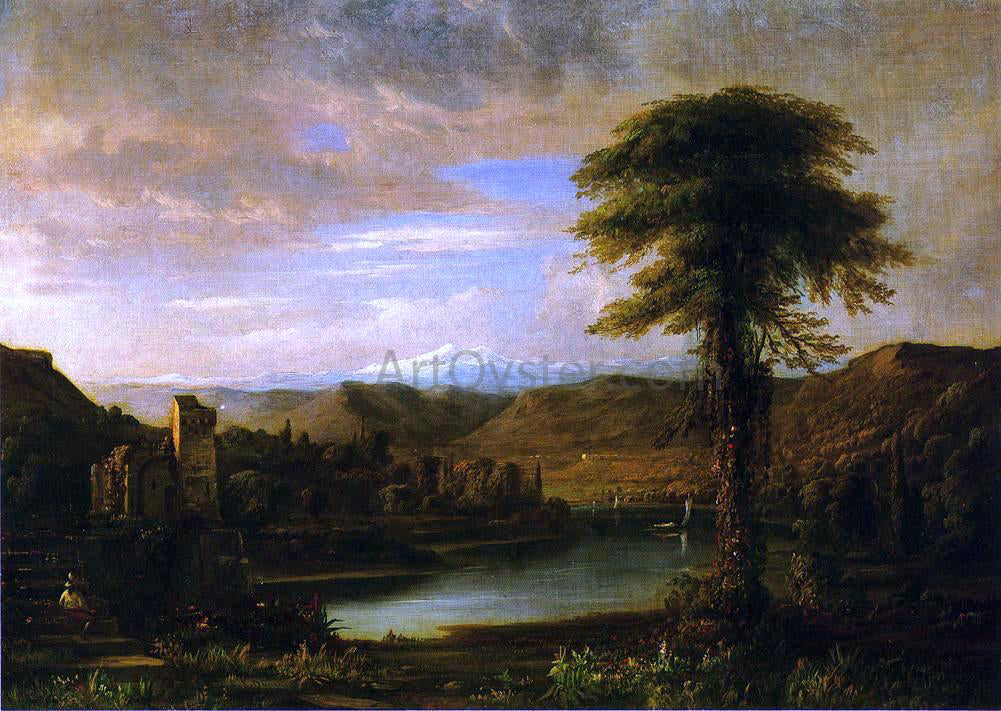 Robert Scott Duncanson Italianate Landscape - Canvas Print