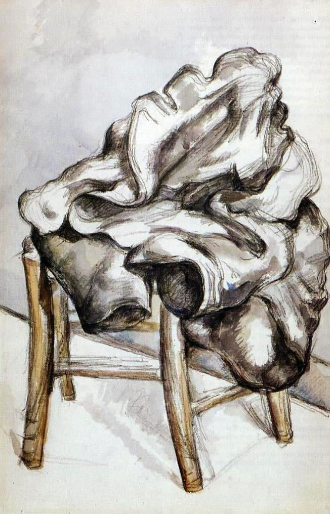 Paul Cezanne Jacket on a Chair - Canvas Print