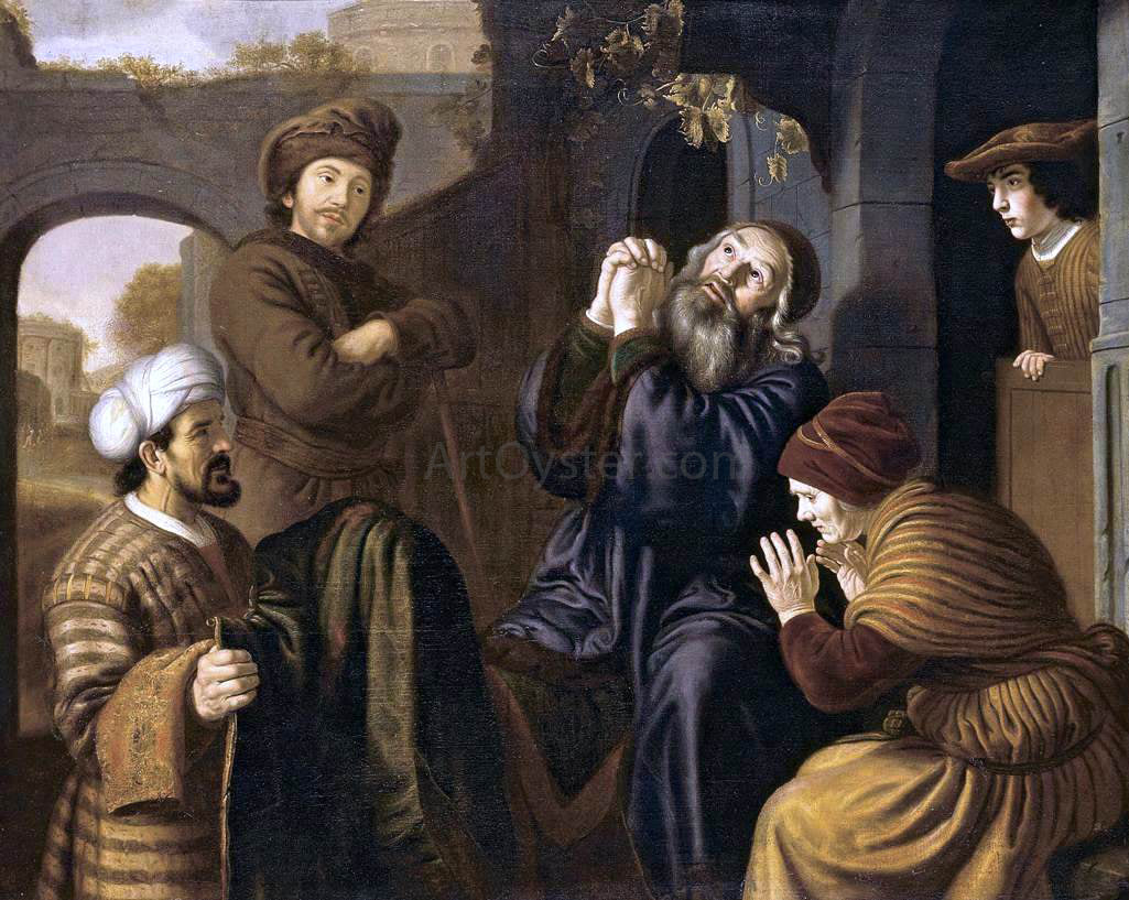 Jan Victors Jacob Being Shown Joseph's Robe - Canvas Print
