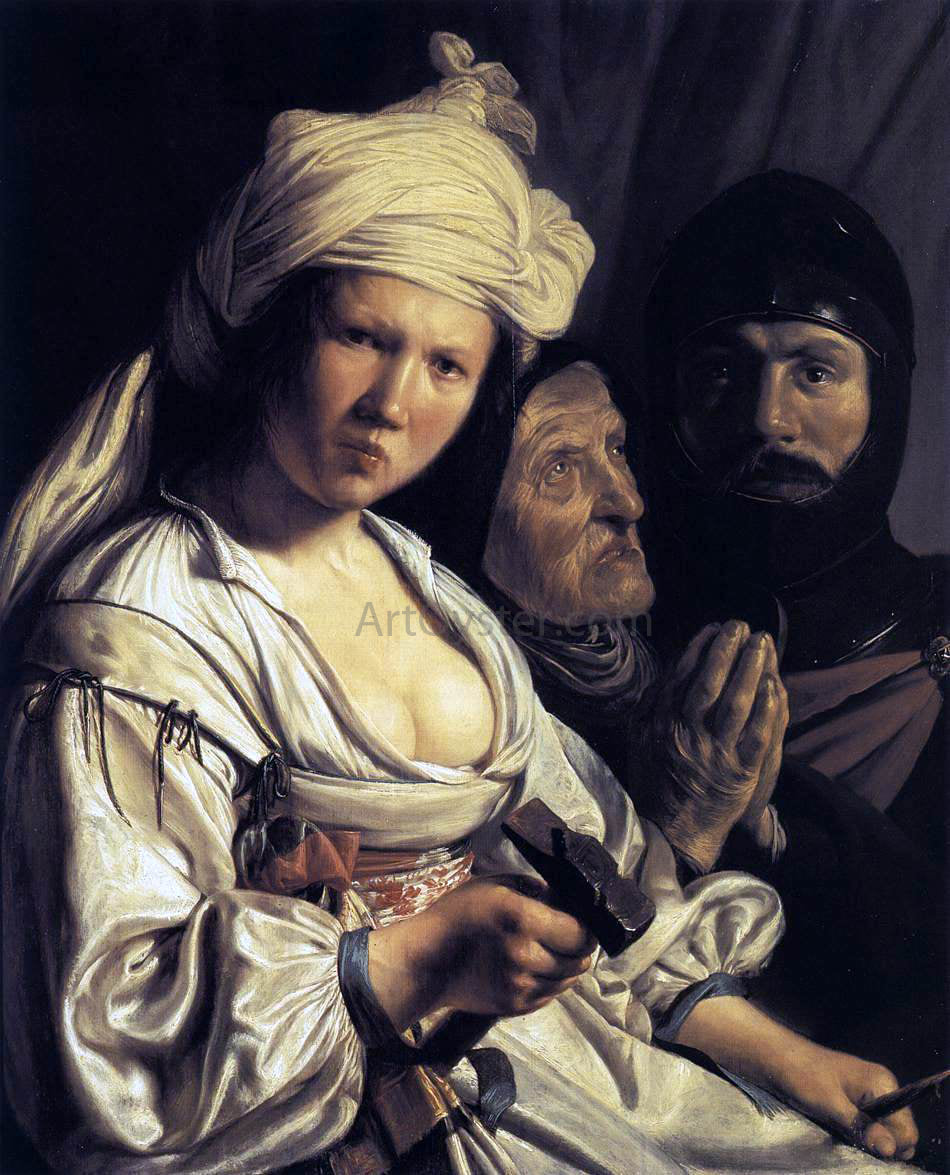 Salomon De Bray Jael, Deborah and Barak - Canvas Print
