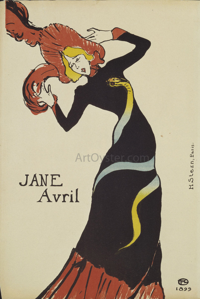 Henri De Toulouse-Lautrec Jane Avril - Canvas Print