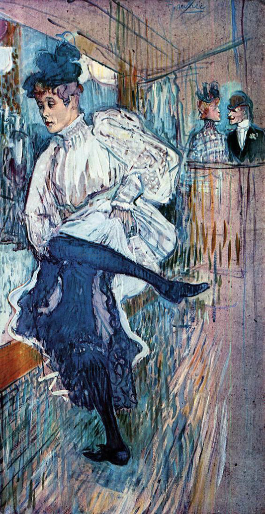 Henri De Toulouse-Lautrec Jane Avril Dancing - Canvas Print