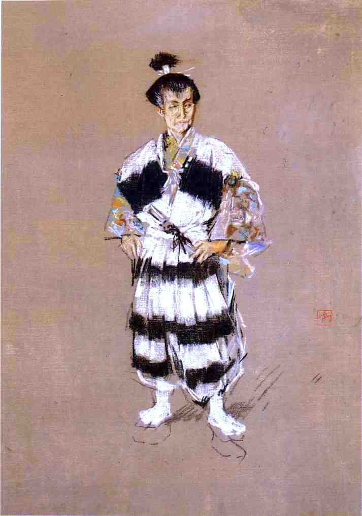 Robert Frederick Blum Japanese Samurai - Canvas Print