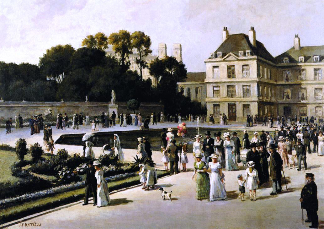 Jean-Francois Raffaelli Jardin du Luxembourg - Canvas Print