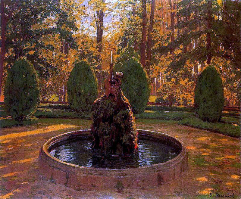 Santiago Rusinol Prats Jardines de Aranjuez - Canvas Print