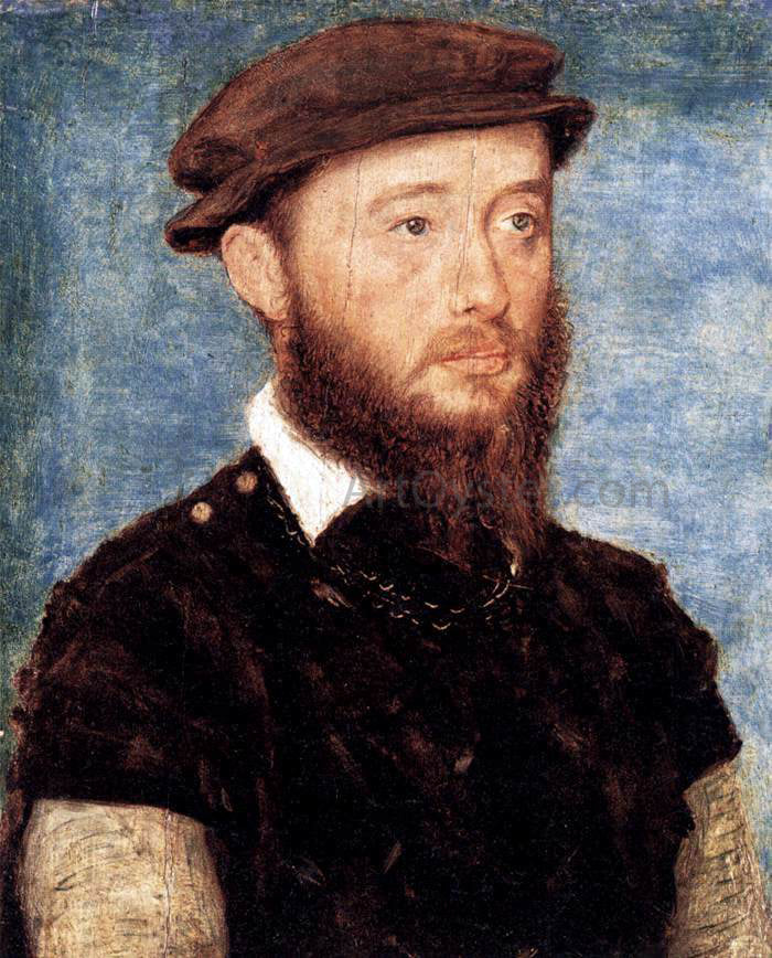 Corneille De Lyon Jean de Bourbon-Vendome - Canvas Print