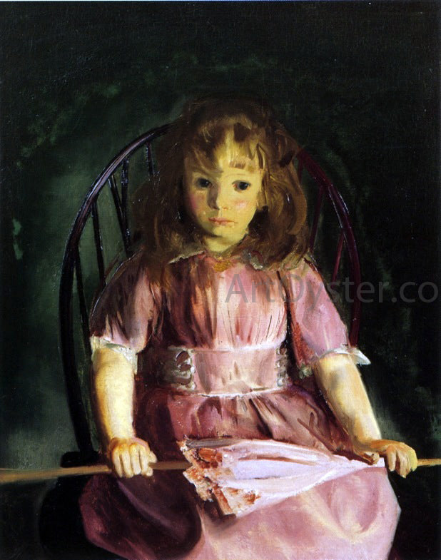 George Wesley Bellows Jean in a Pink Dress - Canvas Print