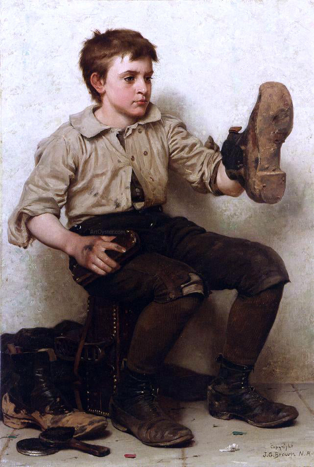 John George Brown Jersey Mud - Canvas Print