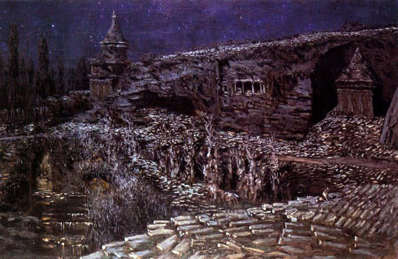 Antonio Munoz Degrain Jerusalen (olivos y lirios) - Canvas Print