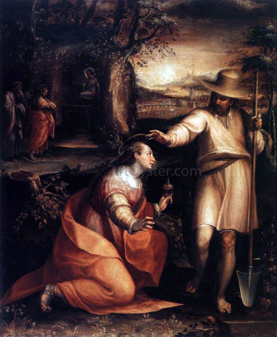 Lavinia Fontana Jesus Appears to Mary Magdalene - Canvas Print