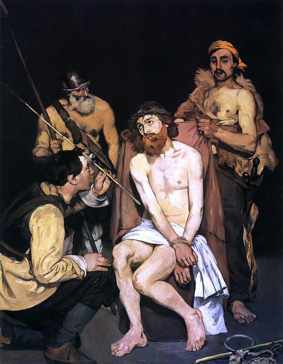 Edouard Manet Jesus Mocked by the Soldiers - Canvas Print