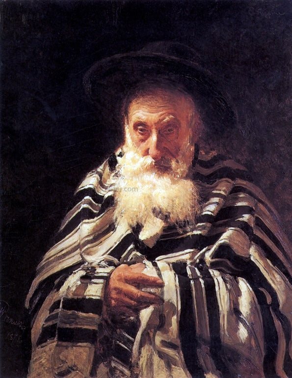 Ilia Efimovich Repin Jew praying - Canvas Print