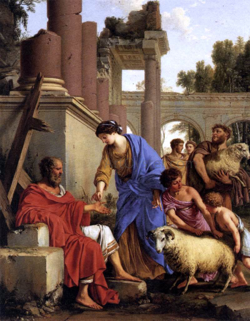 Laurent De La Hire Job Restored to Prosperity - Canvas Print