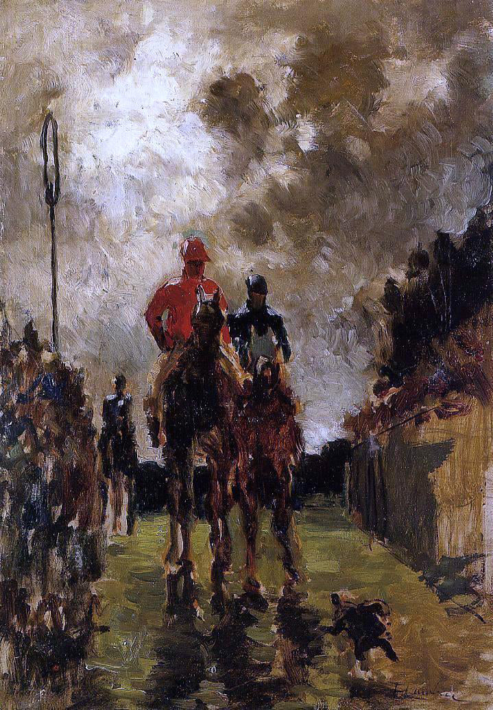 Henri De Toulouse-Lautrec Jockeys - Canvas Print