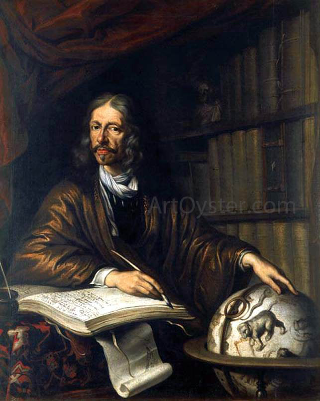 II Daniel Schultz Johannes Hevelius, Astronomer - Canvas Print