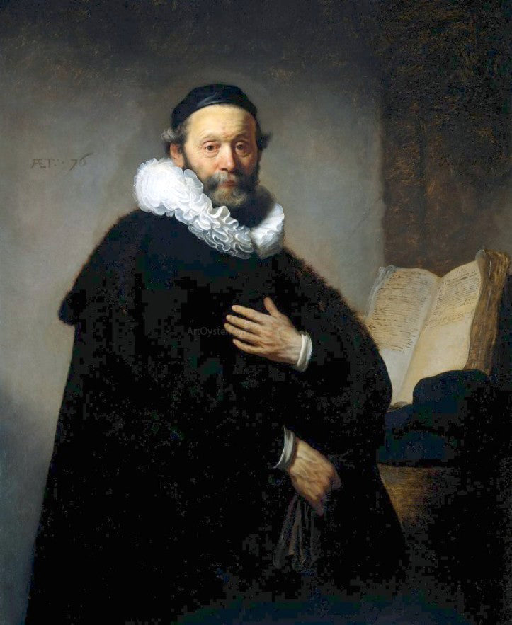 Rembrandt Van Rijn Johannes Wtenbogaert, Remonstrant Minister - Canvas Print