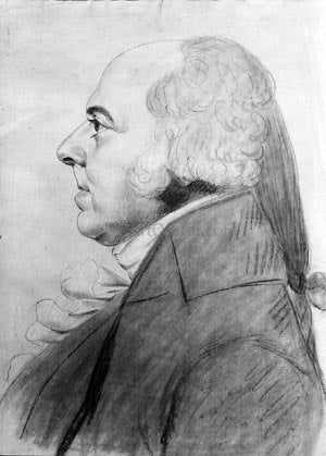 Charles Balthazar Julien Fevret de Saint-Memin John Adams - Canvas Print