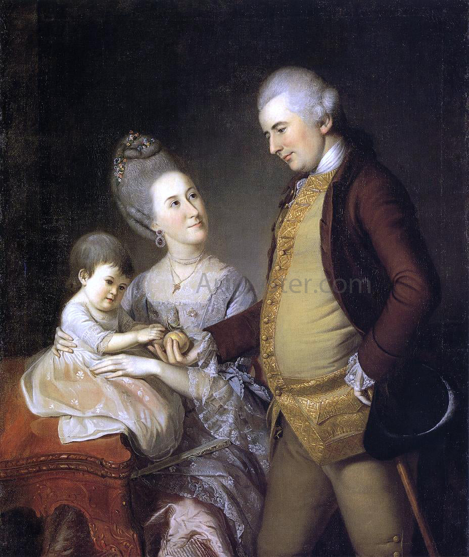 Charles Willson Peale John Cadwalader Family - Canvas Print